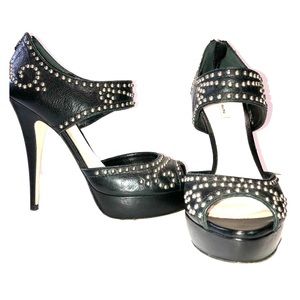 Authentic Miu Miu leather heels.